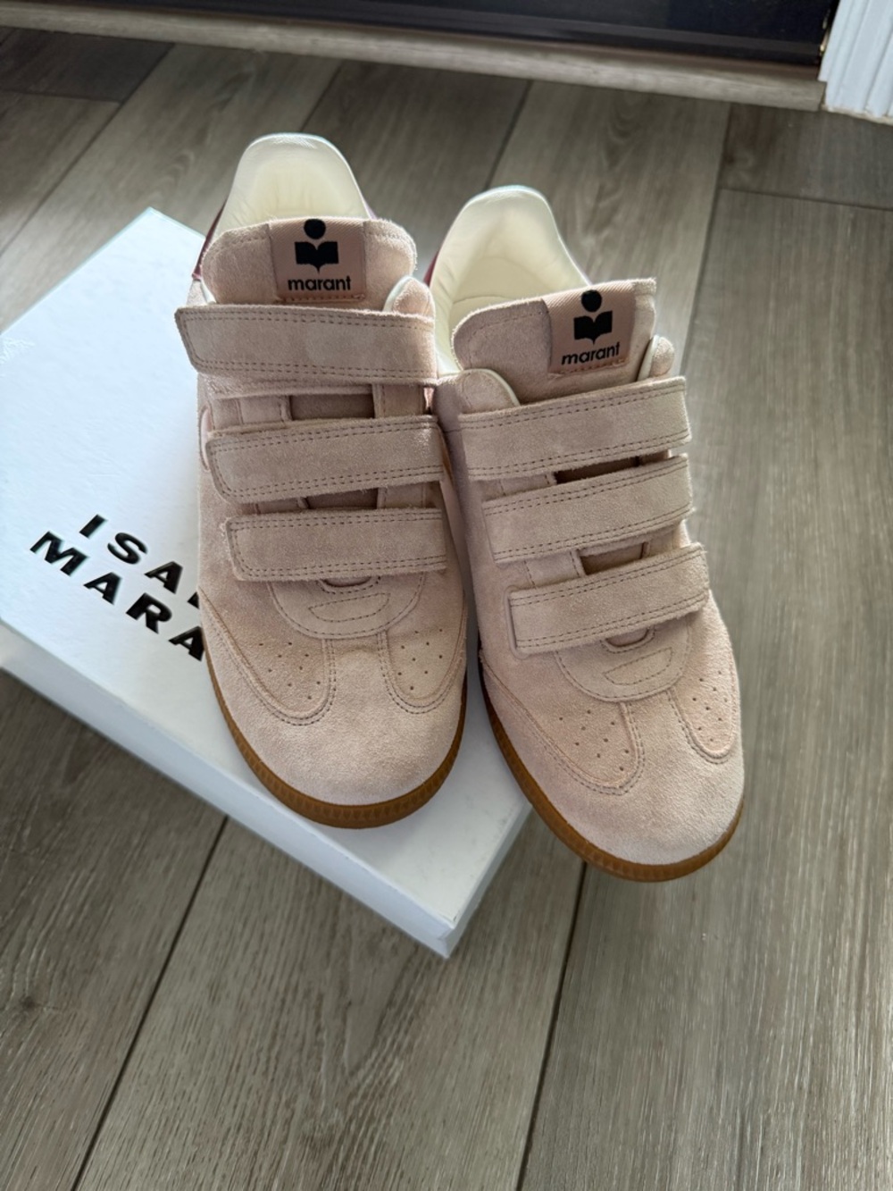 Isabel marant Pale Pink Leather sneakers